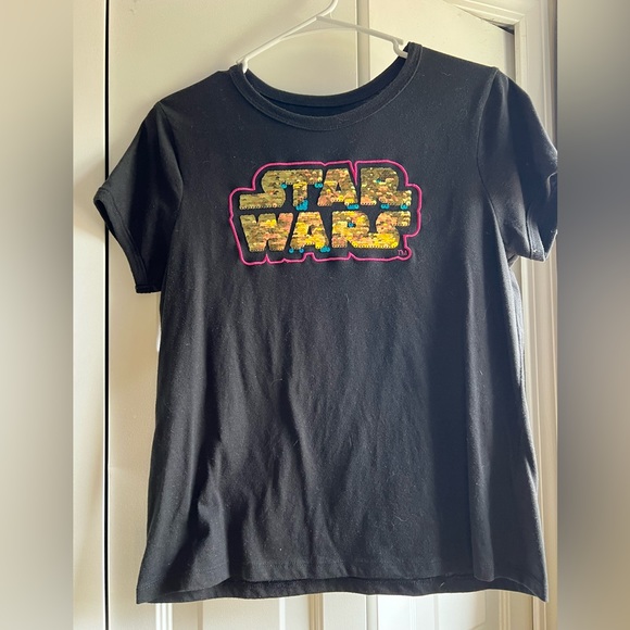 Two Color Sequin Star Wars Tee - Picture 1 of 6